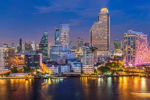 skyline van bangkok foto