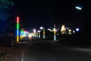 decoratief licht op straat. foto