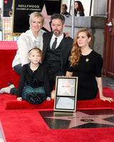 los angeles, 11 jan - kathryn adams, aviana olea le gallo, darren le gallo, amy adams bij de amy adams ster ceremonie op hollywood walk of fame op 11 januari 2017 in los angeles, ca foto