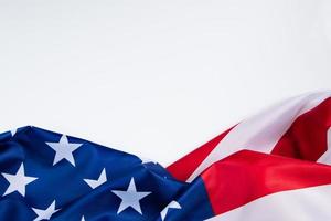 Amerikaanse vlag. achtergrond voor onafhankelijkheidsdag, herdenkingsdag of dag van de arbeid. cultuur van de VS. plaats voor uw tekst. foto