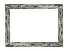 houten afbeeldingsframe geïsoleerd op een witte achtergrond. met uitknippad. foto