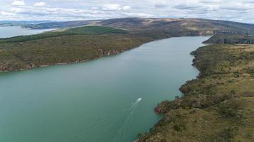 luchtfoto van de Sorocaba-rivier foto