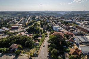 luchtfoto van bento goncalves, rio grande do sul, brazilië. beroemde toeristische stad in het zuiden van brazilië. foto