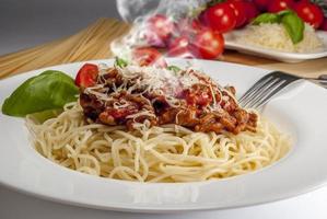 bolognese spaghetti foto