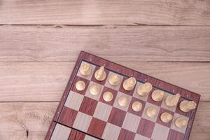 schaakspel in competitie successpel, conceptstrategie en succesvol management of leiderschap foto