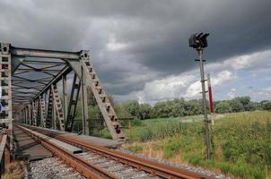 de rivier de ems bij weener in duitsland foto