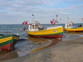 het strand van sopot in polen foto