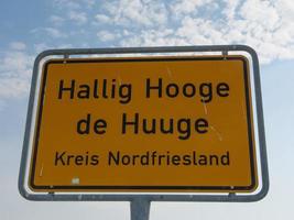 hallig hooge in de Duitse Noordzee foto