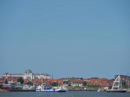 het eiland juist in de Noordzee foto