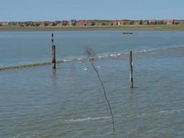 het eiland juist in de Noordzee foto