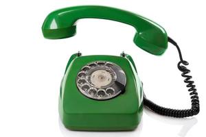 groene retro telefoon foto