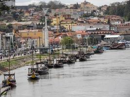 porto aan de rivier de douro foto