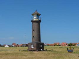 het eiland juist in de Noordzee foto