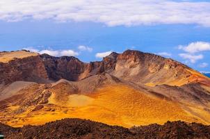 woestijnzand van teide vulkaan in tenerife, spanje foto