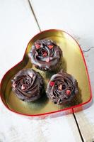 Valentijnsdag chocolade cupcake