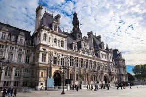 het hotel de ville, parijs, frankrijk. foto