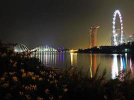 singapore nacht skyline