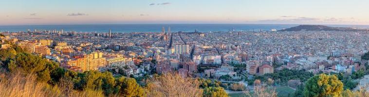 panorama van barcelona foto