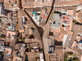 luchtfoto van de hoofdstad van mallorca - palma de mallorca in spanje. foto