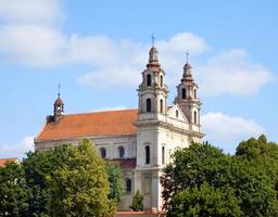 Vilnius kerken - st. catherine's kerk en het benedictijnse klooster foto