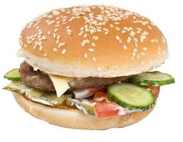hamburger geïsoleerd op wit foto