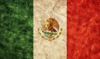 Mexicaanse grungevlag. vintage-stijl foto
