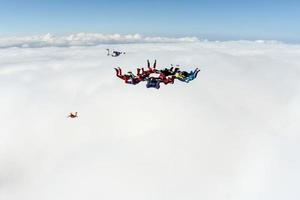 parachutespringen foto.