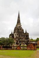 pagode bij wat chaiwattanaram tempel, ayutthaya, thailand foto