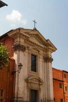 Rome, Italië. typische architectonische details van de oude stad foto