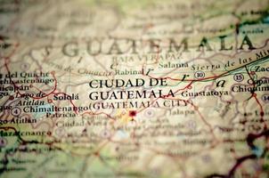 Guatemala op een kaart.