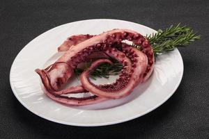 smakelijke octopus tentakels foto