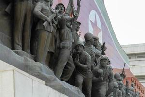 mansu heuvel groots monument in pyongyang, noord-korea foto