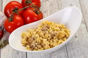 bulgur met vlees foto