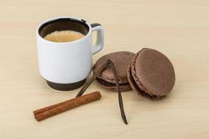 koffie met bitterkoekjes foto