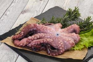 rauwe octopus klaar om te koken foto