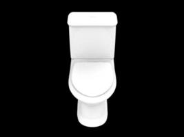 geïsoleerde zetel toilet kast toilet badkamer wc porselein 3d illustratie foto