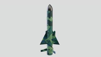 raket raket oorlog conflict munitie kernkop nucleair militar wapen kernwapen 3d illustratie ruimteschip foto