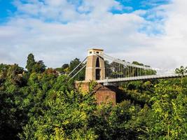 hdr clifton hangbrug in bristol foto