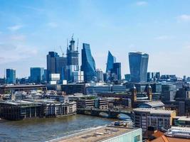 hdr skyline van de stad londen foto