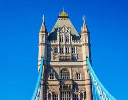 hdr tower bridge in londen foto