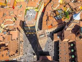 hdr luchtfoto van bologna foto