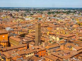 hdr luchtfoto van bologna foto