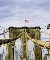 brooklyn bridge in new york city, Verenigde Staten foto