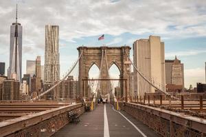 brooklyn bridge, new york, Verenigde Staten foto