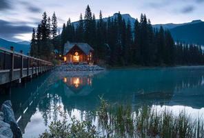 Emerald Lake, Yoho National Park, British Columbia, Canada foto