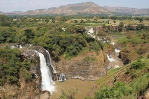 blauwe nijlwatervallen, bahar dar, ethiopië foto