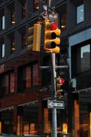 rood verkeerslicht in new york city