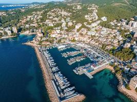 luchtfoto van de hoofdstad van mallorca - palma de mallorca in spanje. foto