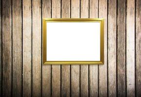 houten fotolijst vintage frame decoraties op hout backgroung foto