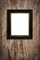 houten fotolijst vintage frame decoraties op hout backgroung foto